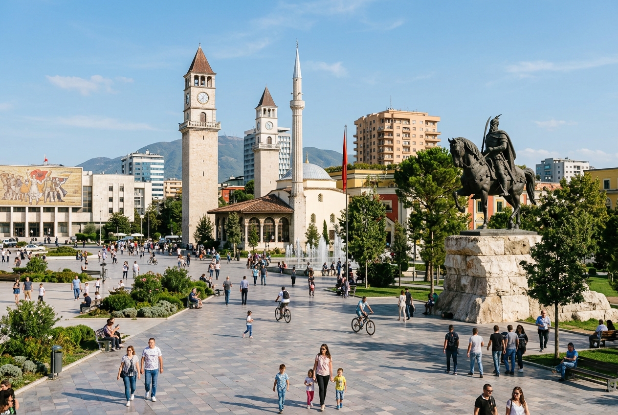 Tirana Skanderbeg Square